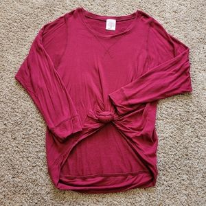 2/$5 Freeloader deep red long sleeve tee M